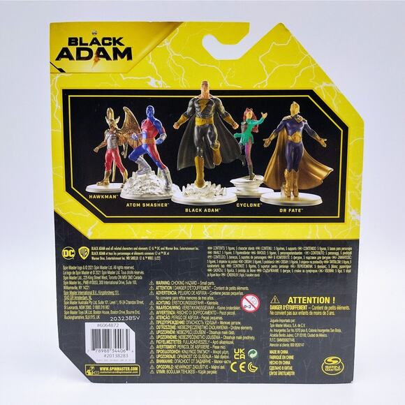 DC Black Adam Movie: BLACK ADAM + JUSTICE SOCIETY Figures! (2021, Spin Master) - Picture 3 of 3